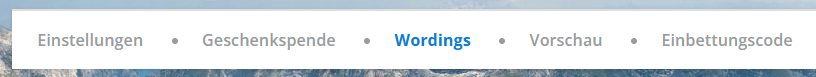 Screenshot: Reiter Wordings
