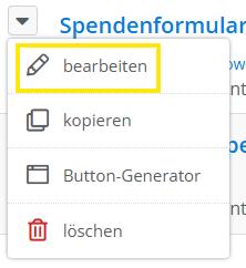 Screenshot des bearbeiten Buttons