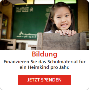 Screenshot: Beispiel für ein Posten-Widget mit Bild, Projektinformationen und Spenden-Button
