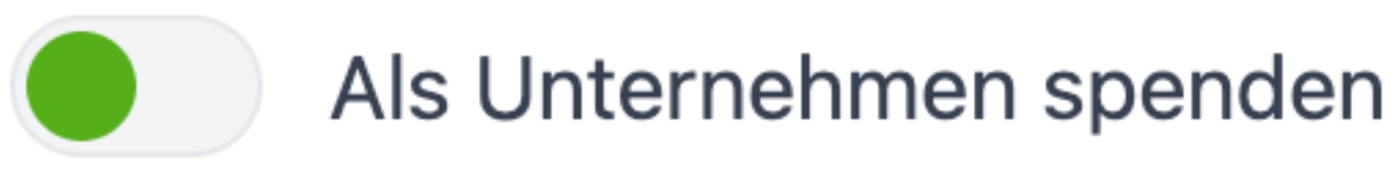 Screenshot eines Toggles im Formular