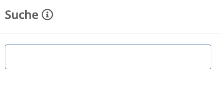 Screenshot von der Suche innerhalb von Templates.