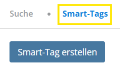 Screenshot des Reiters Smart-Tags