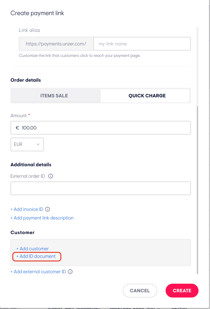 Screenshot der beschriebenen Einstellung oder Aktion
