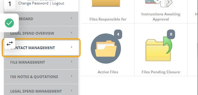 Click on Contact Management module
