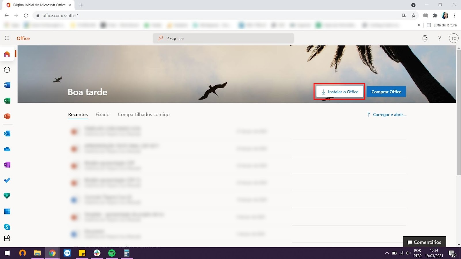 Instalar o Pacote Office é um processo simples (Foto: Reprodução/Microsoft)