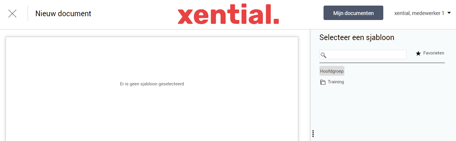 Template group visible in xential|client after granting rights