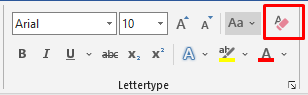 Clear all formatting option in xential|studio