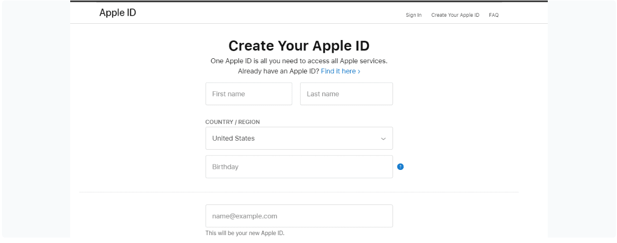 Apple developer login