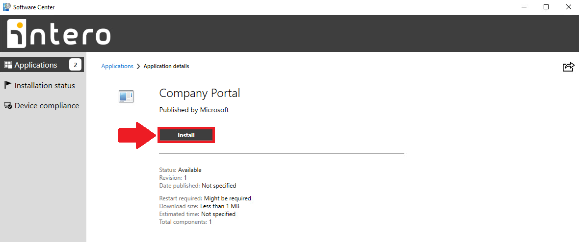 How to install the Company Portal app : Help Desk