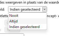 Field shading setting in Word set to Always