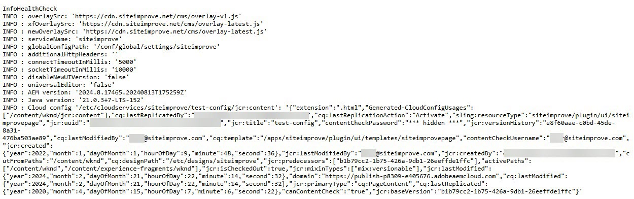 InfoHealthCheck Screenshot