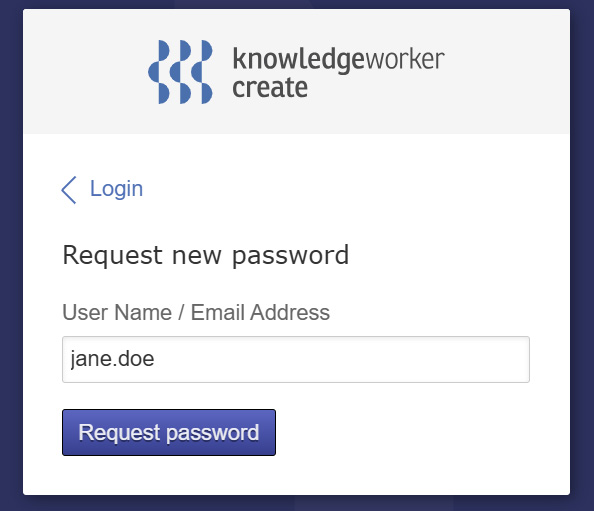 Preview: Request New Password