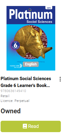 Title showing owned and the Green Read button clearly displayed