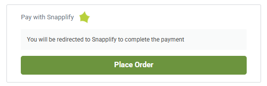 Pay with snapplify selection box