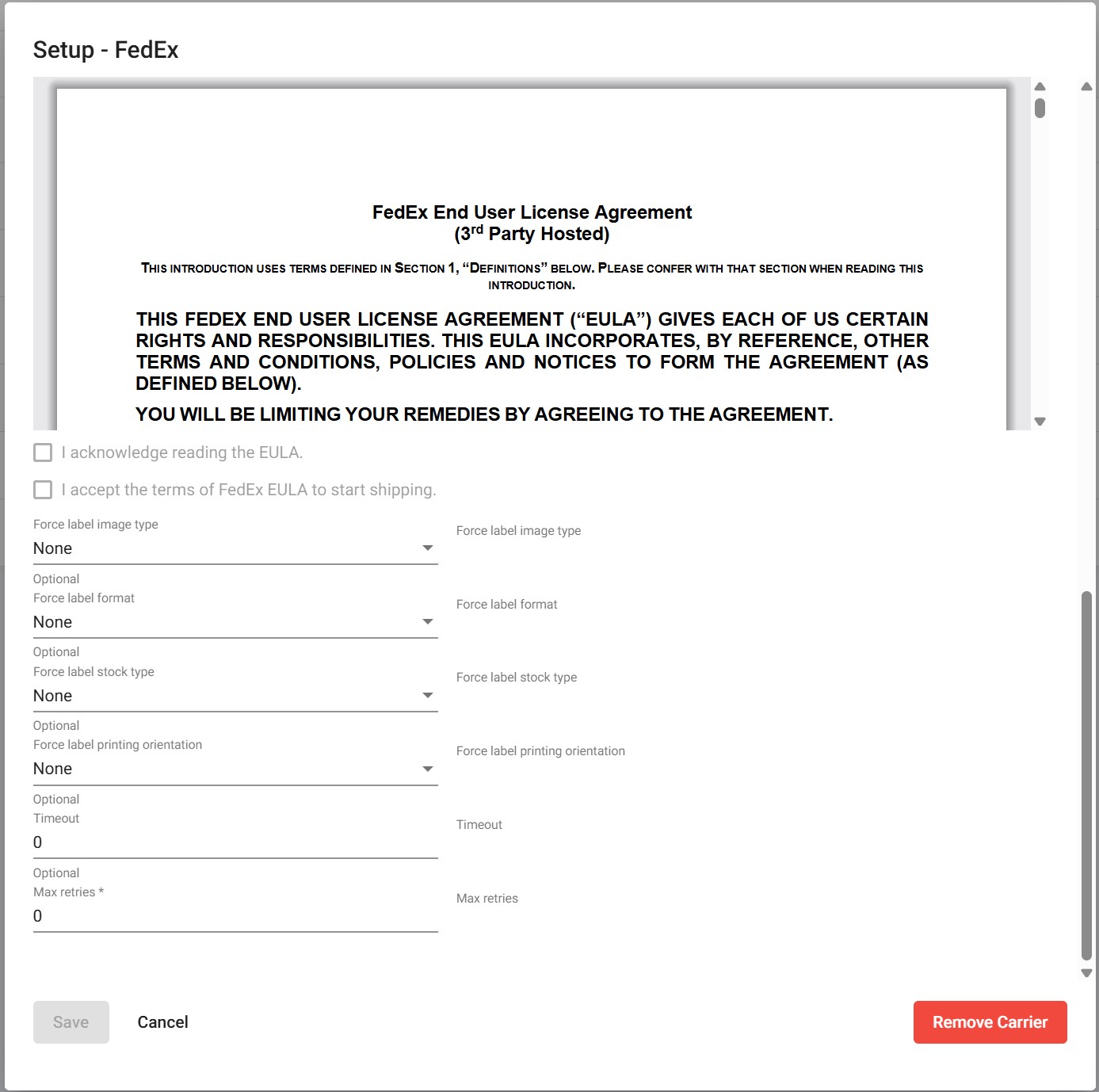 EULA agreement
