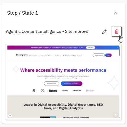 Optional delete button in the Dynamic Content process