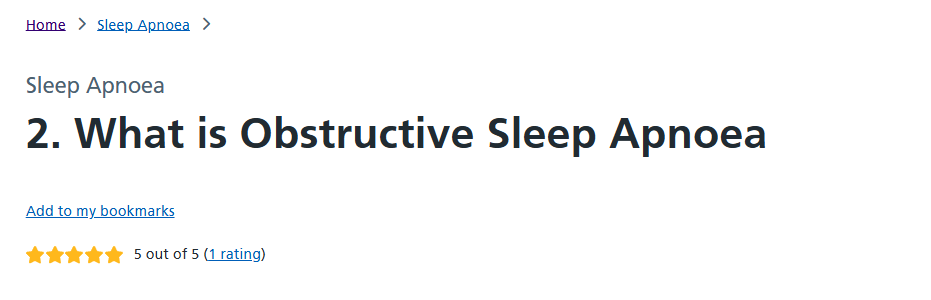 Resource with the Add to my bookmarks link displayed under the title