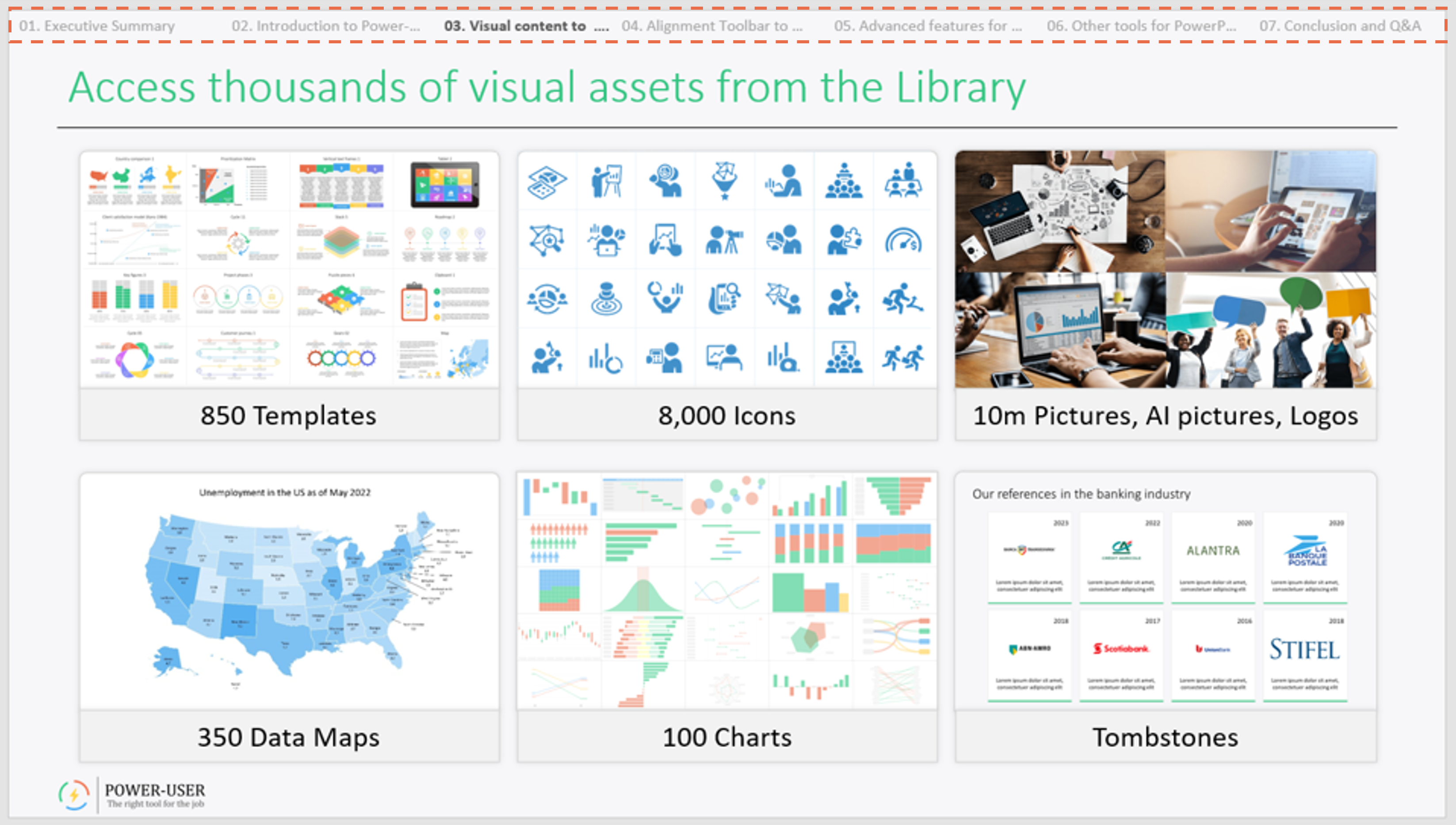 PowerPoint Breadcrumbs and section reminders with the Power-user Agenda