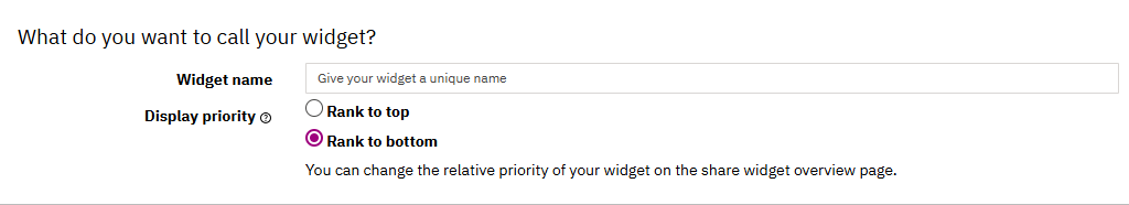 Image of What do you want to call your widget