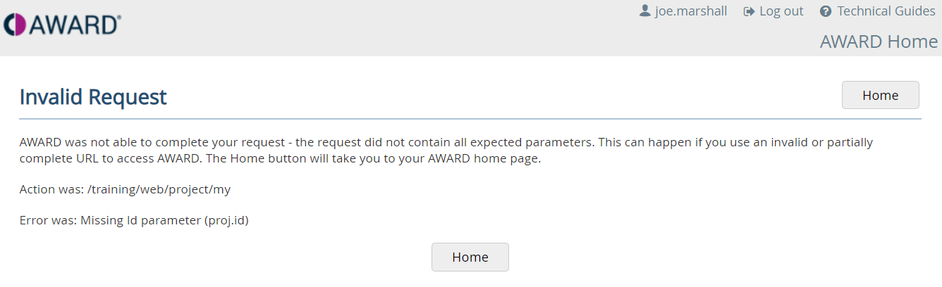 image: invalid request warning