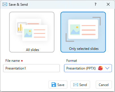 Power-user l All Save & Send options