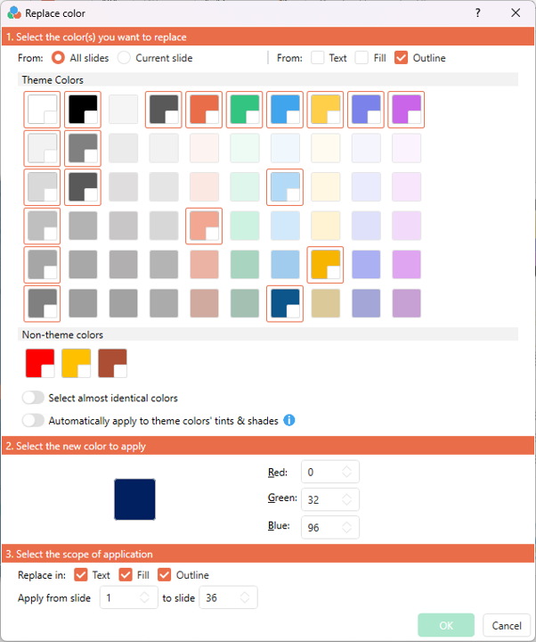 Power-user l Replace colors