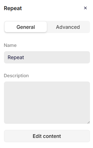 General settings