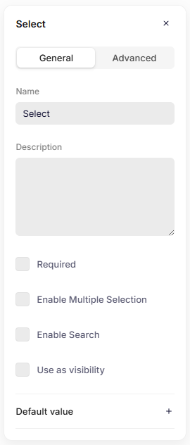 General settings