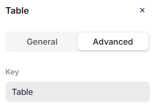 Advanced settings
