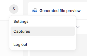 Accessing Captures