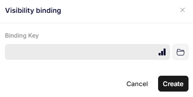 Visibility binding