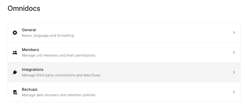 Integrations