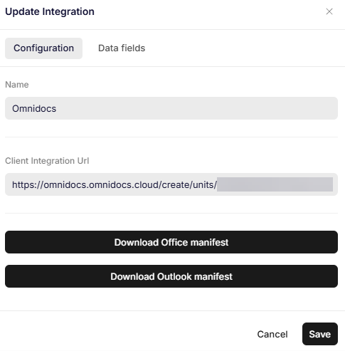 Download Office manifest