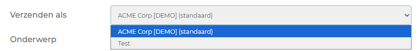 Een verzendprofiel kiezen in SecuDoc