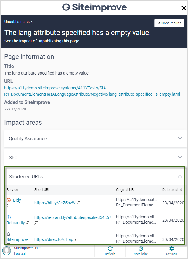 Viewing_the_impact_of_un-publishing_a_page