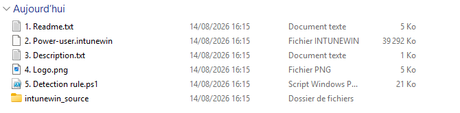 Files in Power-user.zip deployment folder