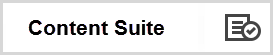 Content suite icon which is a sheet with horizontal lines and a correction mark