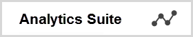Analytics Suite icon that is a short small example of a line graph