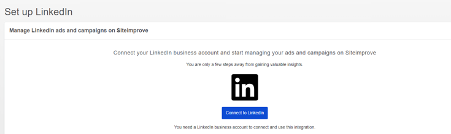 "Set up LinkedIn" screen