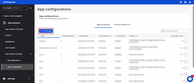 App Configurations