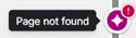 page not found overlay