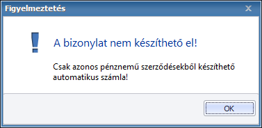 Rendszeres bizonylat kiállítás tiltás