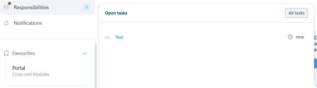 Tasks quick access