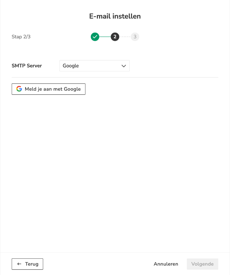 SMTP-server Google