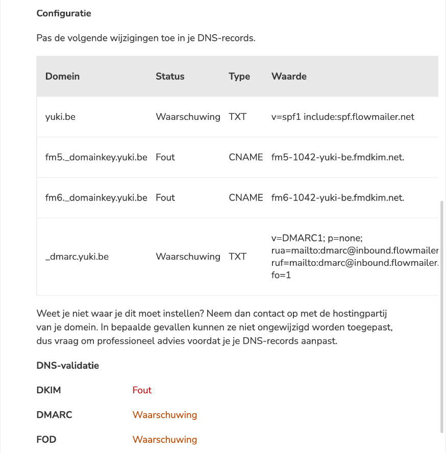 DNS-records en DNS-validatie