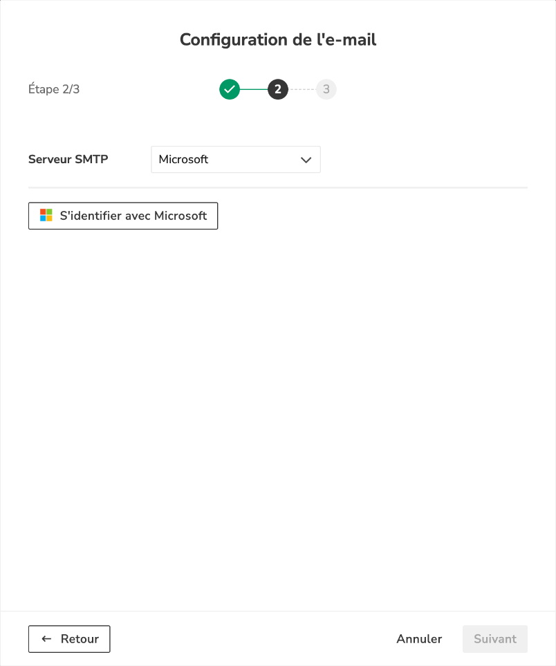 Serveur SMTP Microsoft