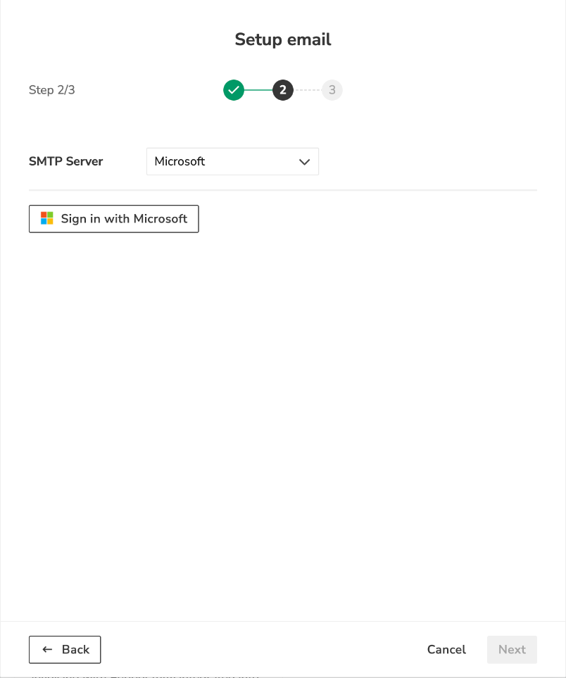 SMTP server Microsoft