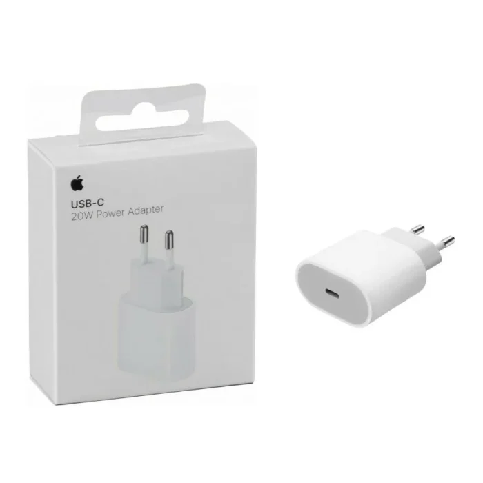 APPLE POWER ADAPTER USB-C 20W WHITE MHJE3ZM/A - Image 1