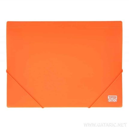 TTO PLASTIC DOCUMENT FILE A4 WITH ELASTIC CLOSURE 405369 NEON ORANGE