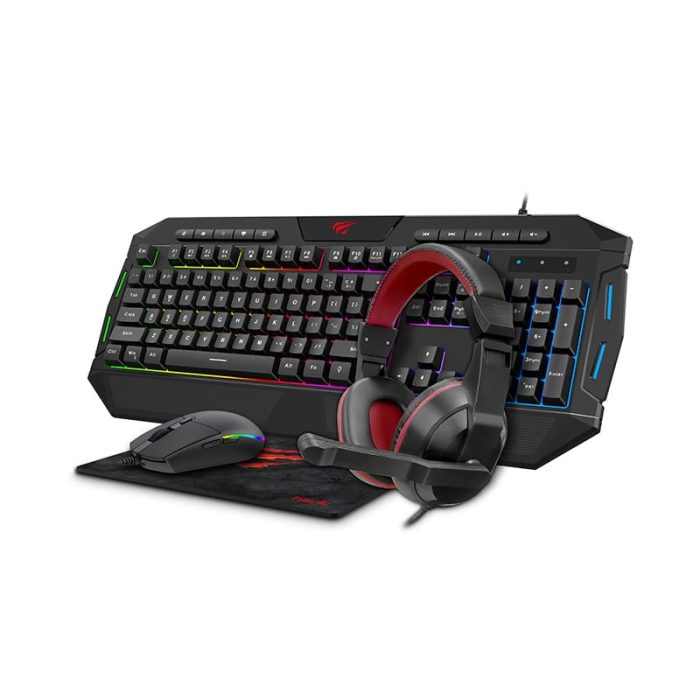 HAVIT 4-IN-1 Wired Gaming SET KB501CM BLACK - Image 1